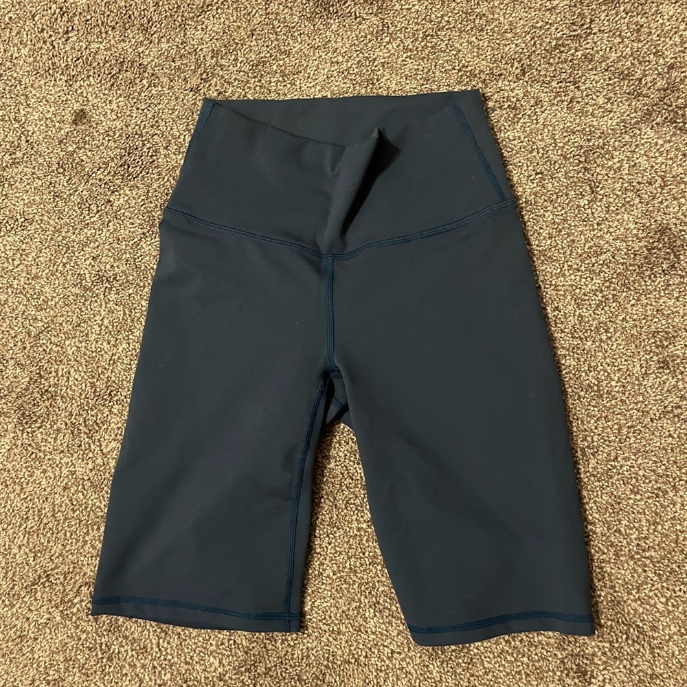 Fabletics High Wasted Mid-Thigh Compression Shorts